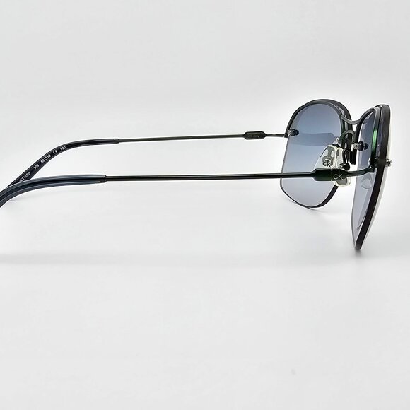 Calvin Klein CK2122S 109 Green Frame Blue Gradient Lens Semi-Rimless Sunglasses